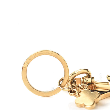 Louis Vuitton Metal Taurillon LV Capucines Bag Charm Key Holder Black 3 of 4