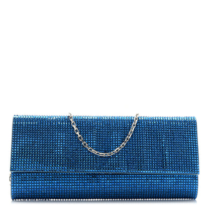 Judith Leiber Swarovski Crystal Fizzy Clutch Blue 1 of 12