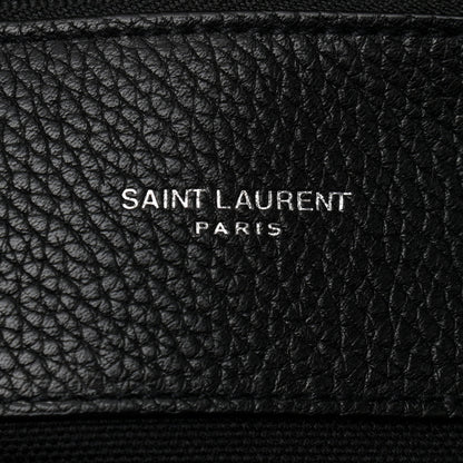 Saint Laurent Grained Calfskin Medium Souple Sac De Jour Black 7 of 12