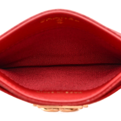 Chanel Caviar Quilted Boy Card Holder Red 5 of 11