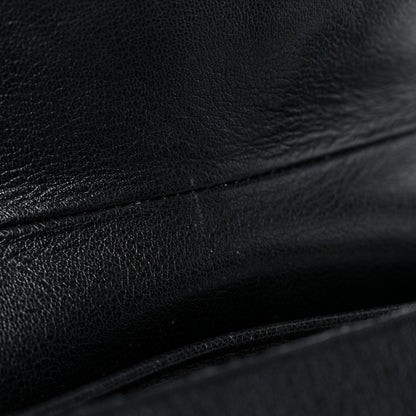 Christian Dior Shiny Goatskin Saddle Bag Black 12 of 15