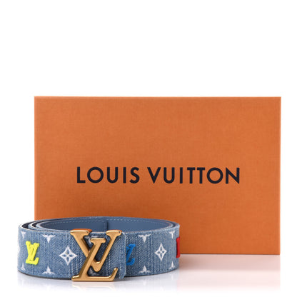 Louis Vuitton Denim 35mm LV New Wave Belt 85 34 6 of 6