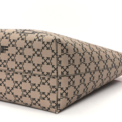 Off-White Coated Canvas Arrow Print Day Off Tote Bag Beige 10 of 12