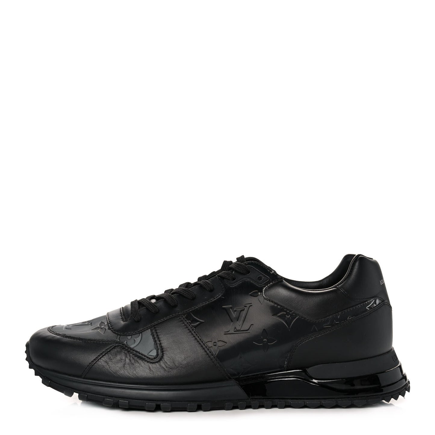 Calfskin Iridescent Monogram Rivoli Sneakers 10 Black
