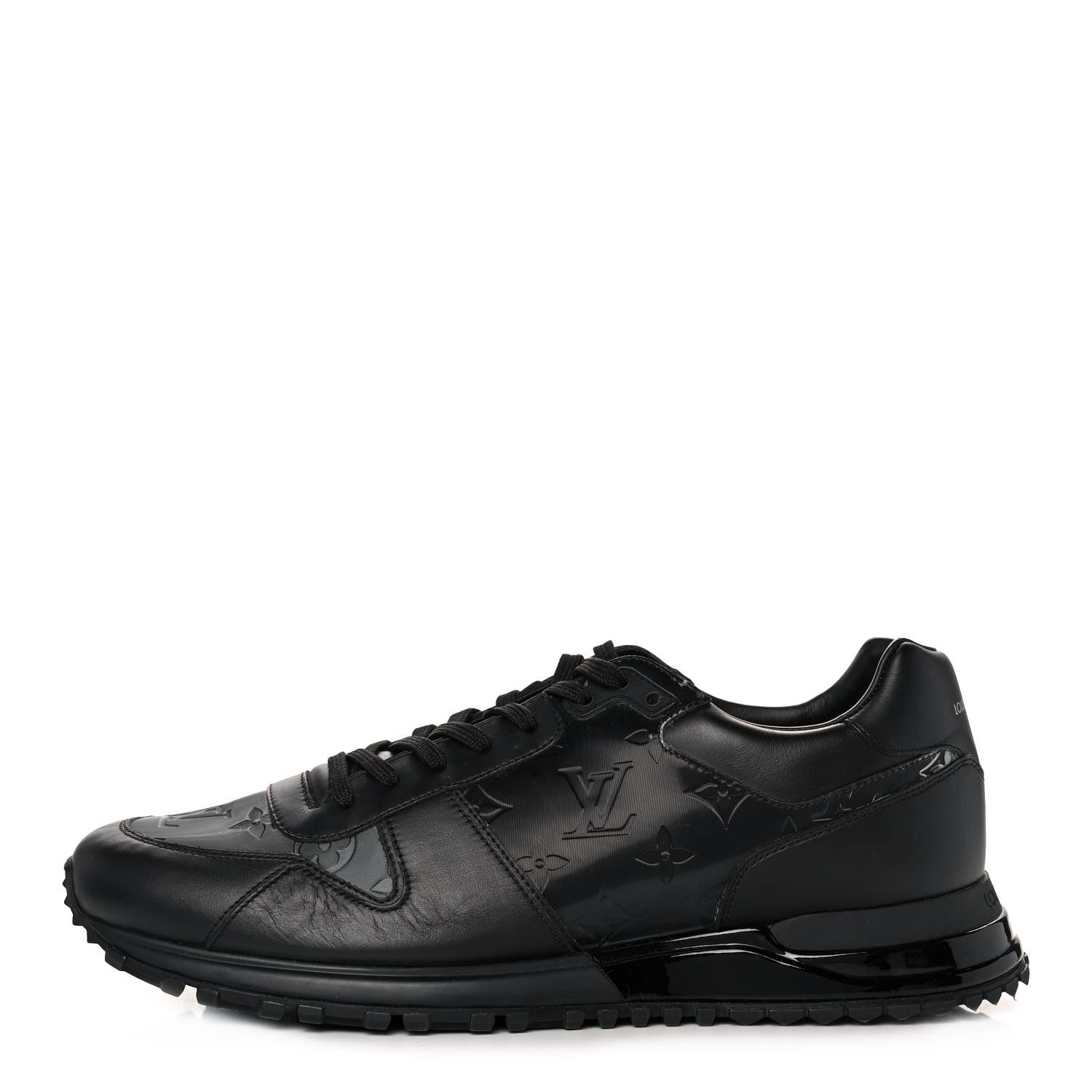 Louis Vuitton Calfskin Iridescent Monogram Rivoli Sneakers 10 Black 1 of 8