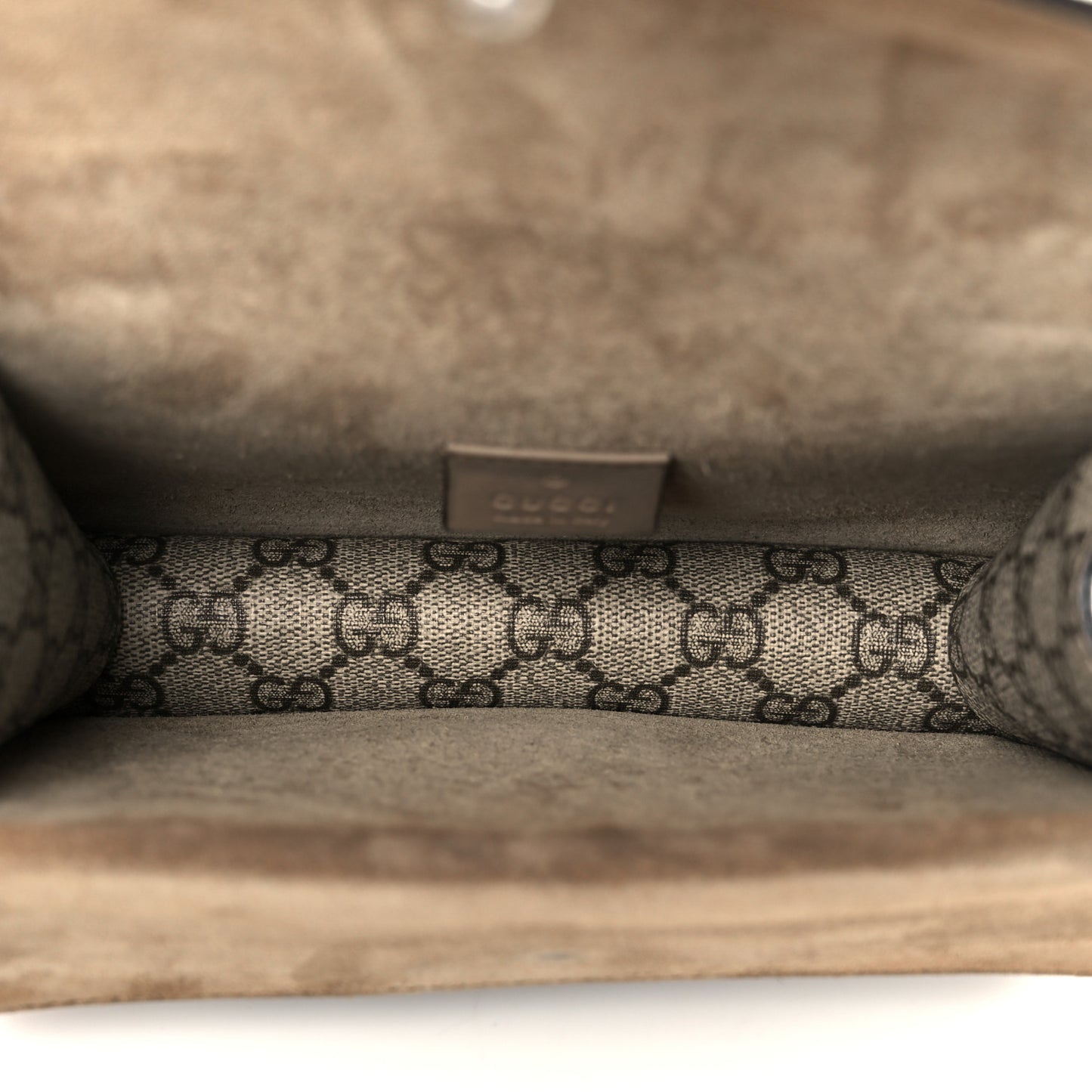 GG Supreme Monogram Mini Dionysus Shoulder Bag Taupe