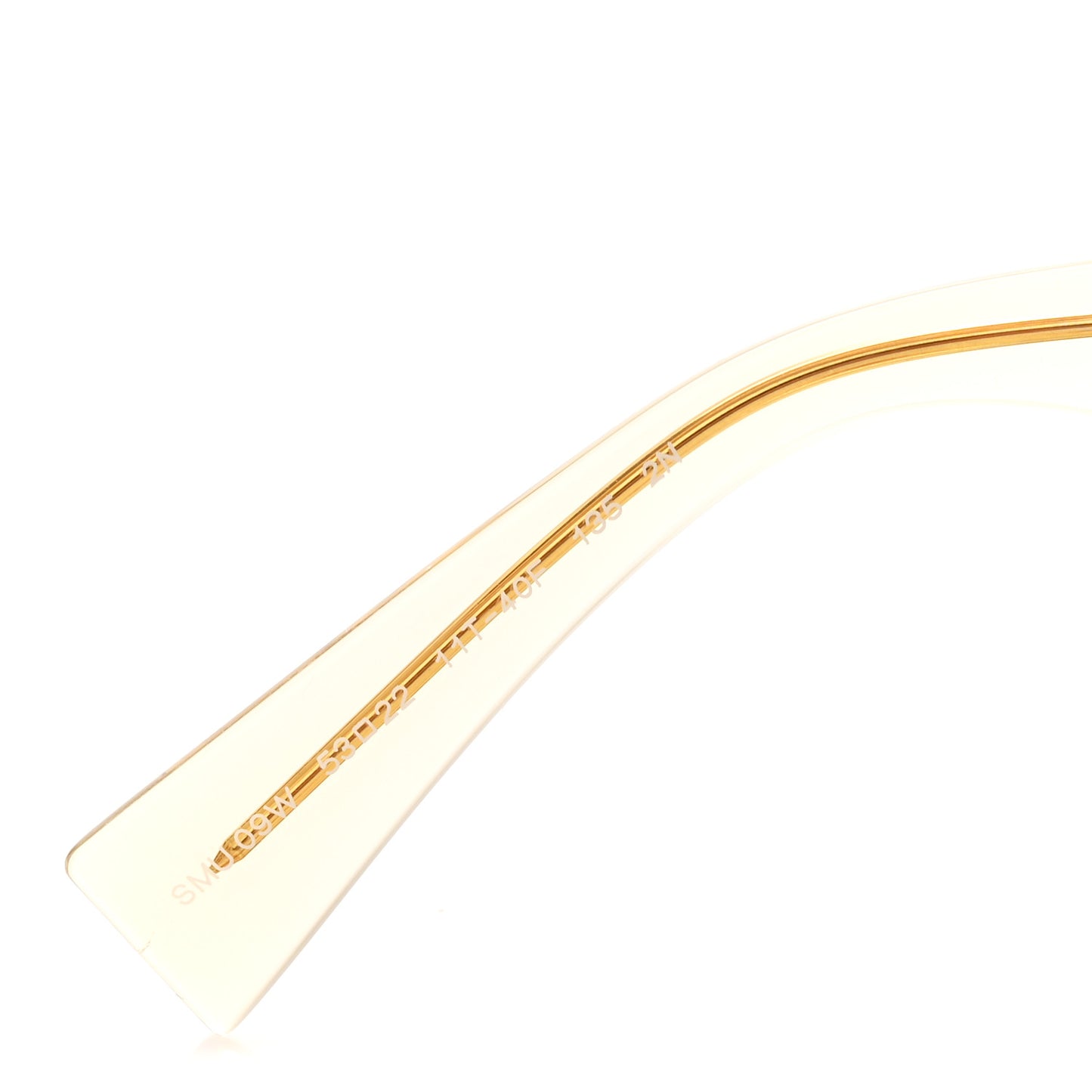 Transparent Acetate Rectangle Sunglasses SMU 09W Clear