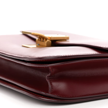 Celine Box Calfskin Medium Classic Box Flap Bag Burgundy 10 of 10