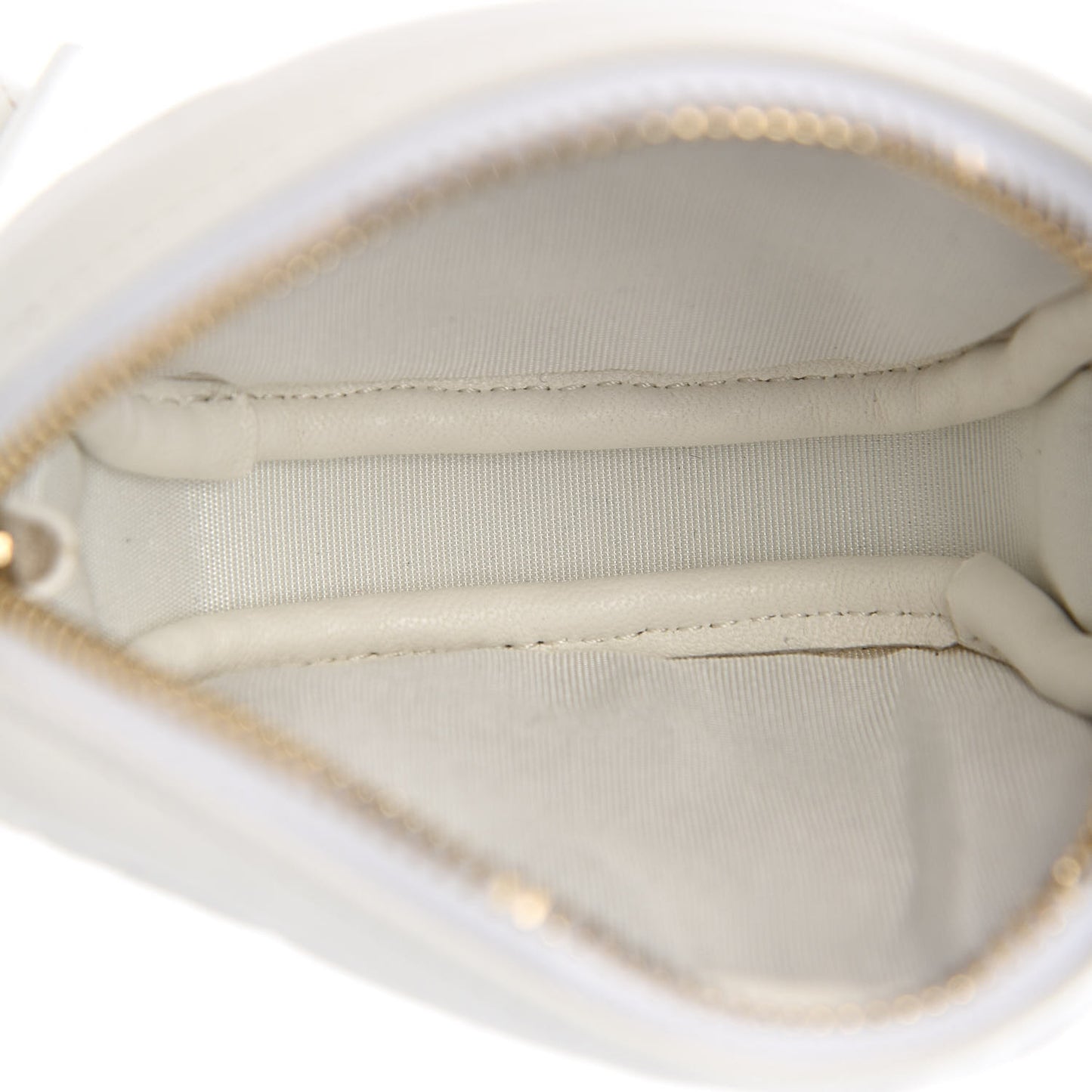 Lambskin Quilted Coin Purse White