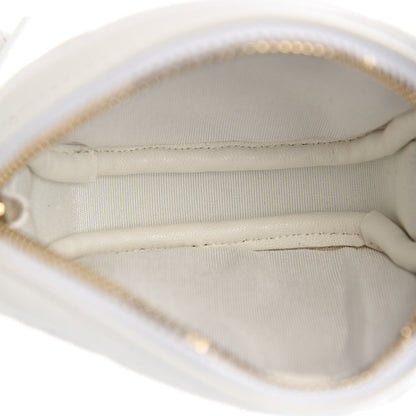 Chanel Lambskin Quilted Coin Purse White 5 of 7