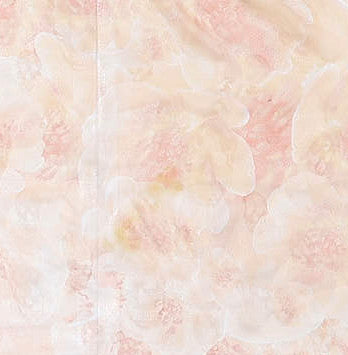 Silk Chiffon Floral Scarf Pink Multicolor