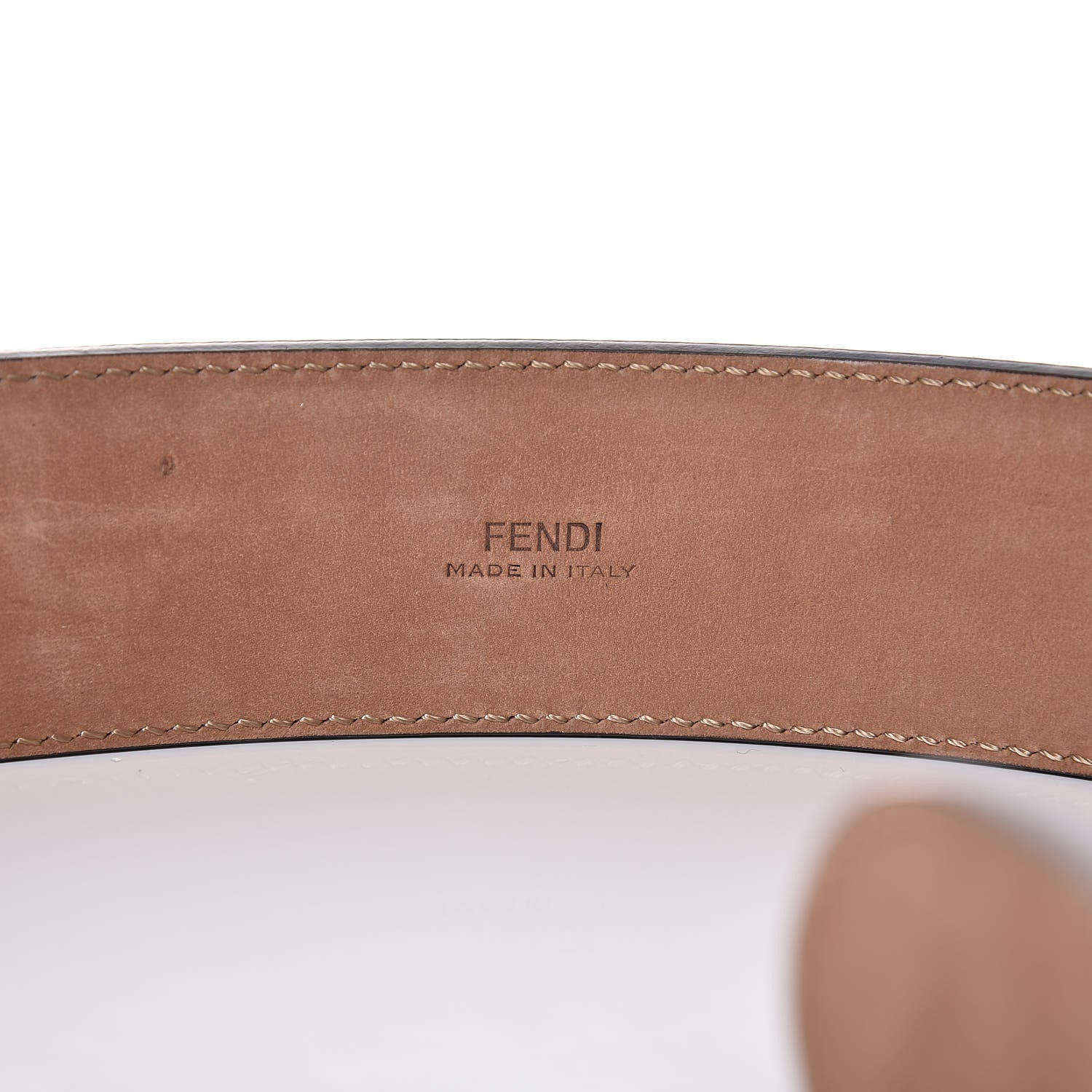 Fendi Vitello F is Fendi Bi-Color FF 1974 Embossed Belt 70 28 Maya Black 5 of 8