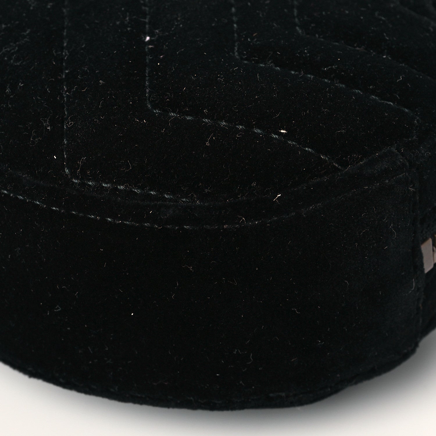 Gucci Velvet Matelasse GG Marmont Belt Bag 95 38 Black 11 of 11