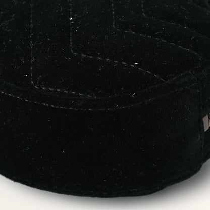 Gucci Velvet Matelasse GG Marmont Belt Bag 95 38 Black 11 of 11