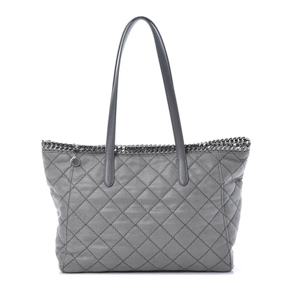 Stella McCartney Shaggy Deer Quilted Falabella East West Shopper Tote Grey 1 of 10