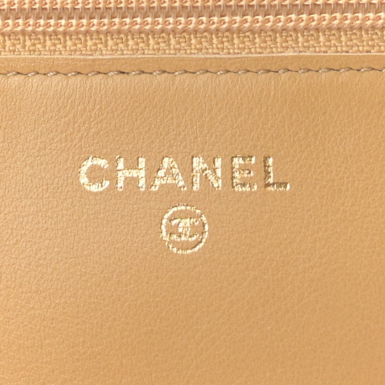 Chanel Metallic Patent Quilted Wallet On Chain WOC Gold 6 of 12