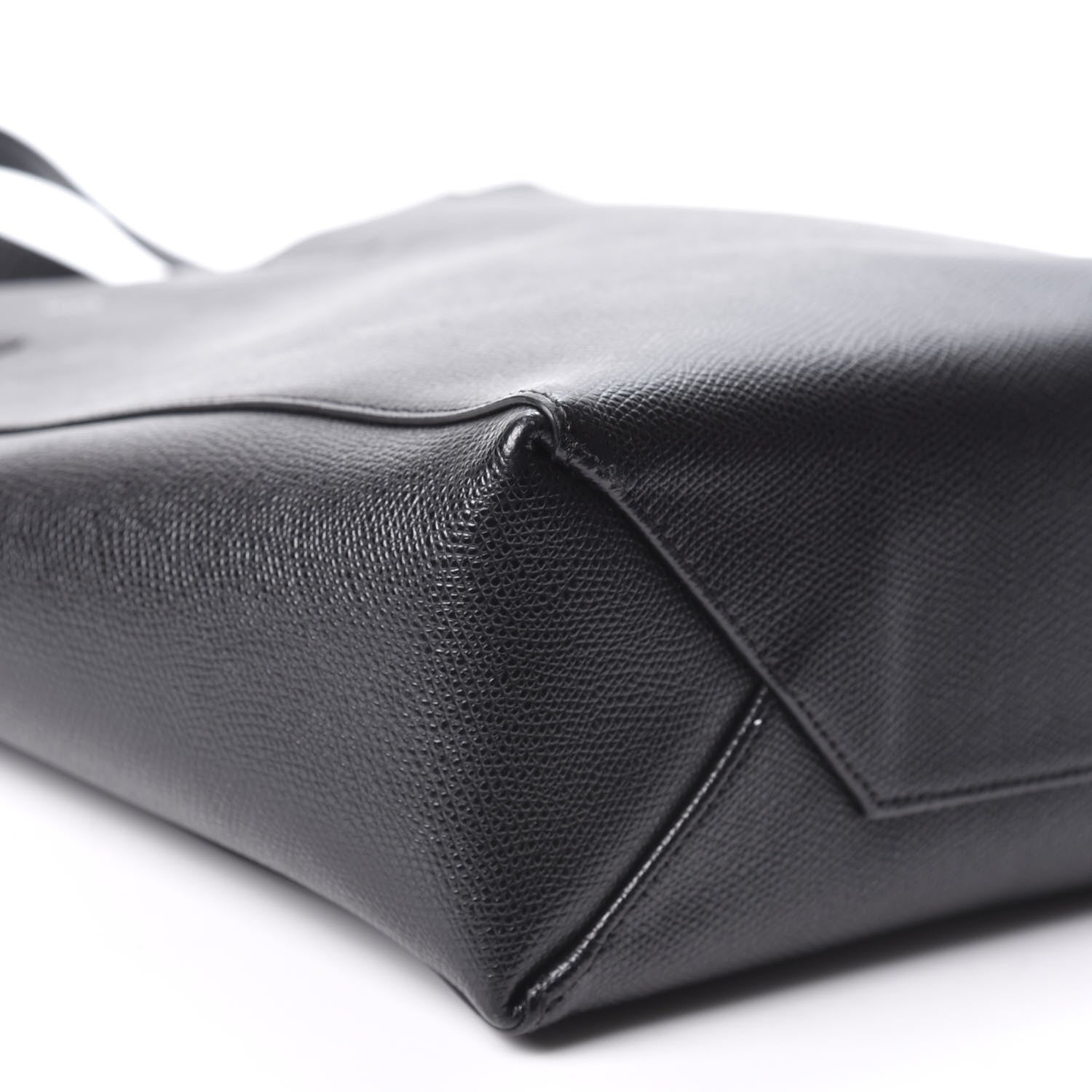 Celine Grained Calfskin Small Vertical Cabas Black 5 of 8