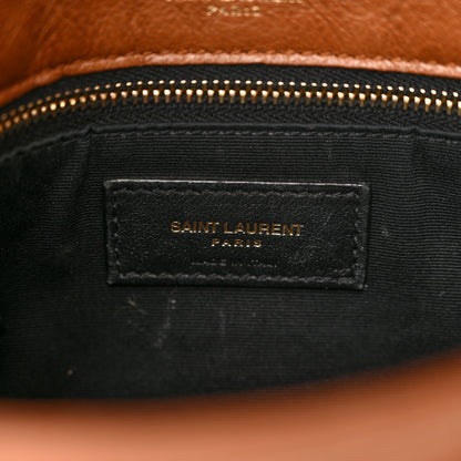 Saint Laurent Crinkled Calfskin Matelasse Monogram Medium Niki Chain Satchel Caramel 7 of 11