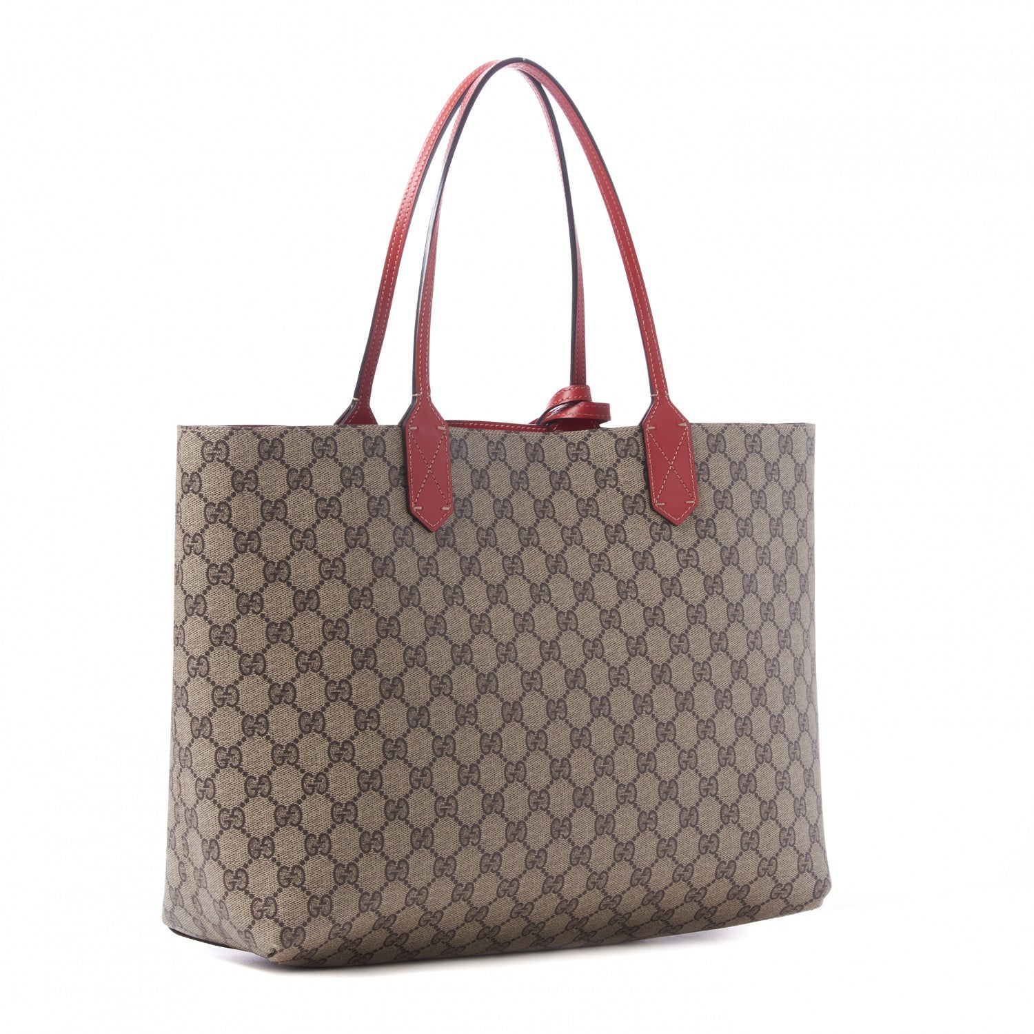 Gucci GG Supreme Monogram Medium Reversible Tote Beige Tobasco 2 of 7