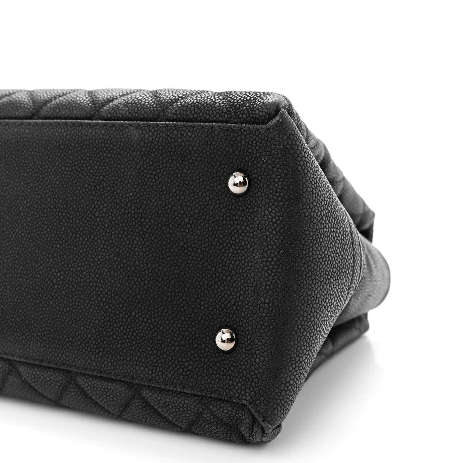 Chanel Iridescent Caviar Quilted Lady Pearly Tote Black 10 of 10