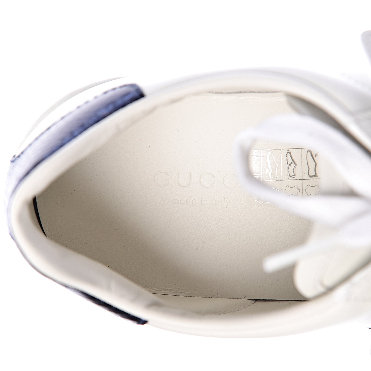Gucci Calfskin Ayers Web Womens Ace Bow Lace Sneakers 36.5 White 12 of 13