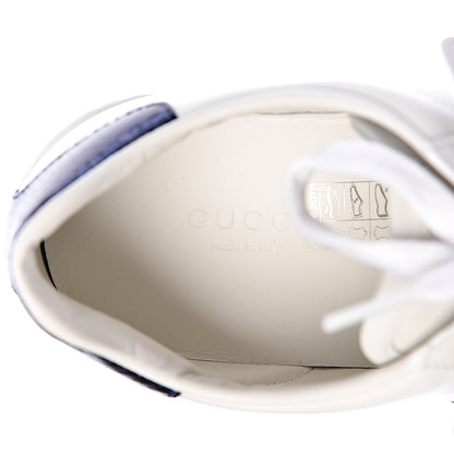 Gucci Calfskin Ayers Web Womens Ace Bow Lace Sneakers 36.5 White 12 of 13