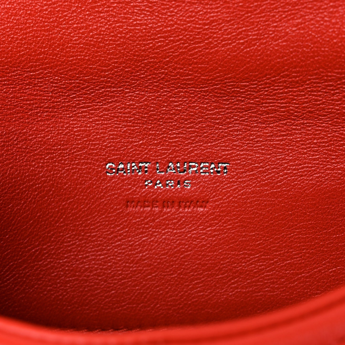 Lambskin Monogram Loulou Puffer Pouch Clutch Coral