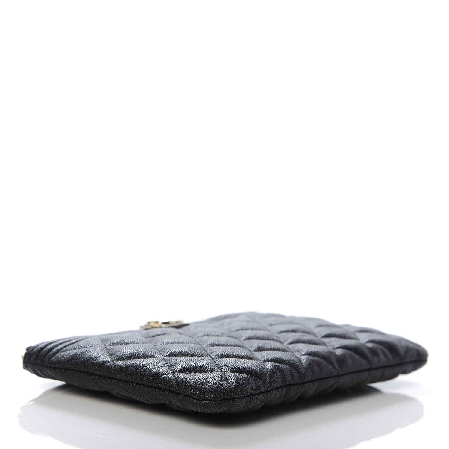 Chanel Caviar Quilted Classic Zip Boy Pouch Black 4 of 8