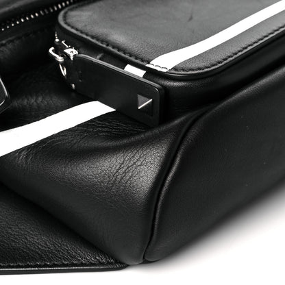 Valentino Garavani Calfskin Go Logo Belt Bag Black White 8 of 10