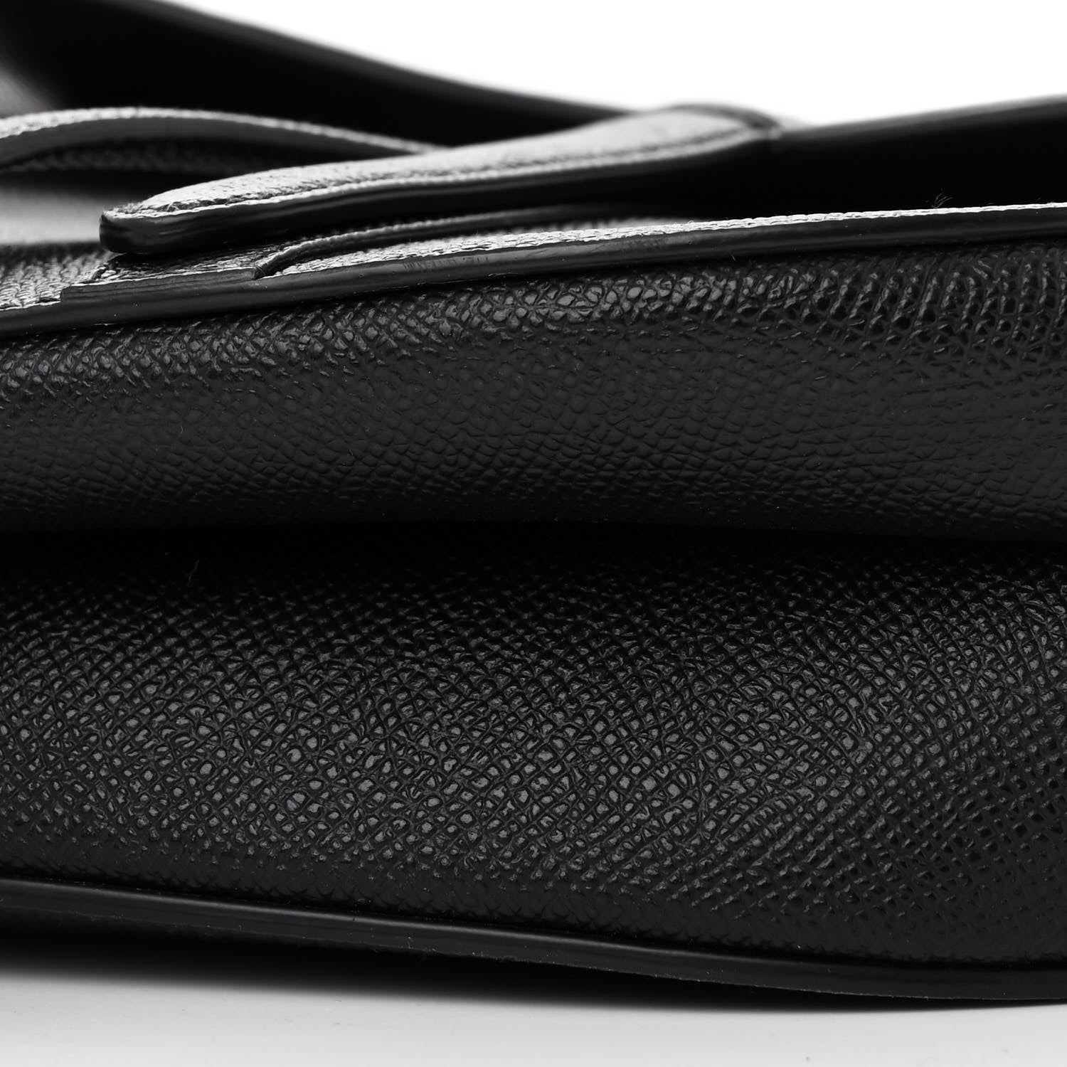 Christian Dior Grained Calfskin Saddle Bag Black 10 of 10