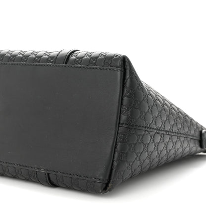 Gucci Soft Microguccissima Small Zippered Satchel Black 10 of 11