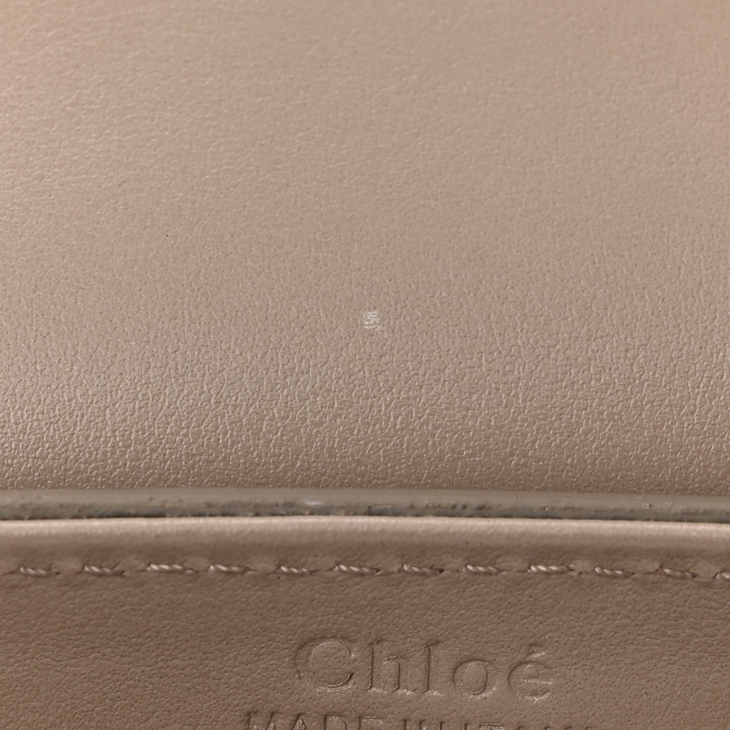 Shiny Calfskin Suede Mini C Double Carry Motty Grey