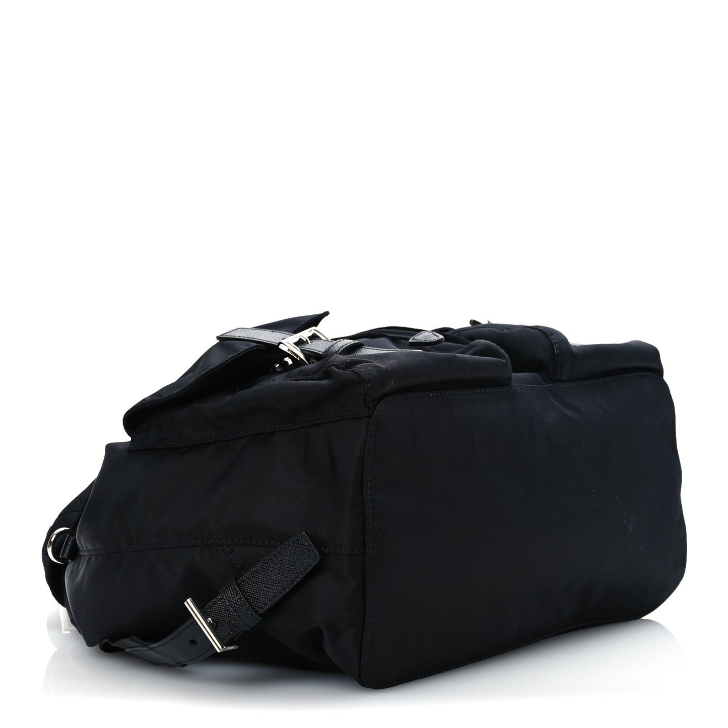 Tessuto Nylon Saffiano Medium Backpack Black