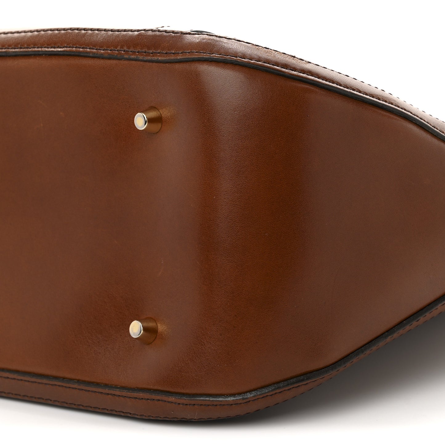 Bridle Calfskin Medium Orchard Bowling Bag Dark Tan