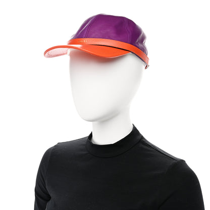 Gucci Lambskin Baseball Hat M Purple Orange 2 of 8