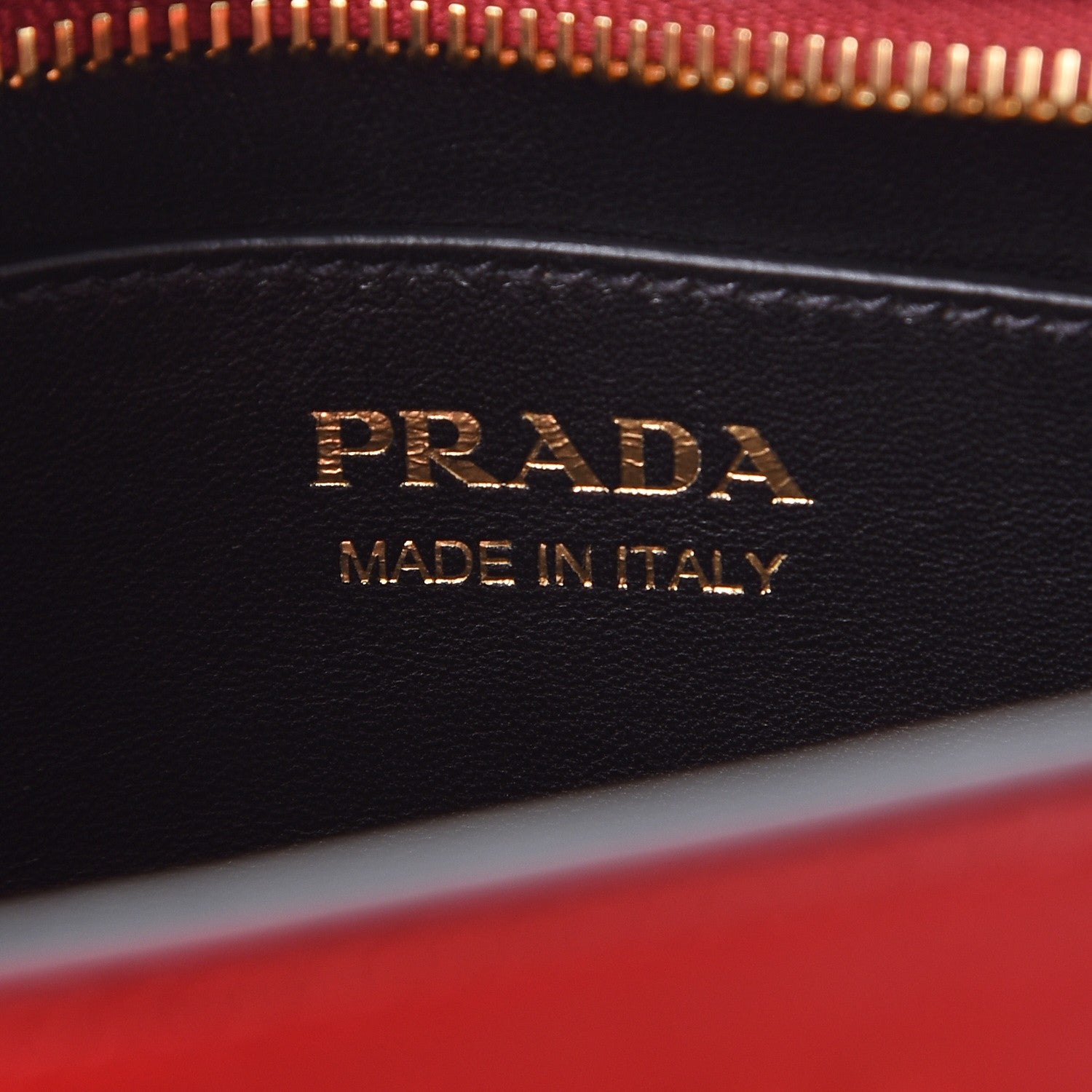 Prada Saffiano City Calfskin Esplanade Crossbody Bag Rosso 6 of 7