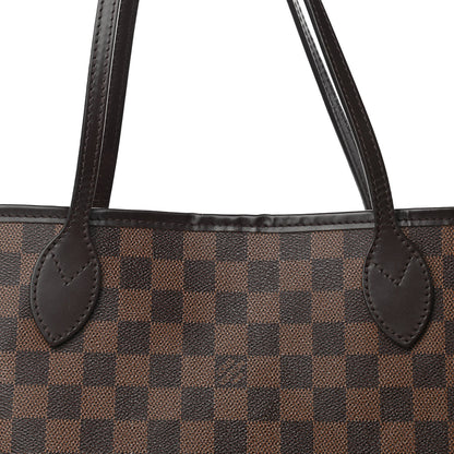 Louis Vuitton Damier Ebene Neo Neverfull MM Rose Ballerine 9 of 12