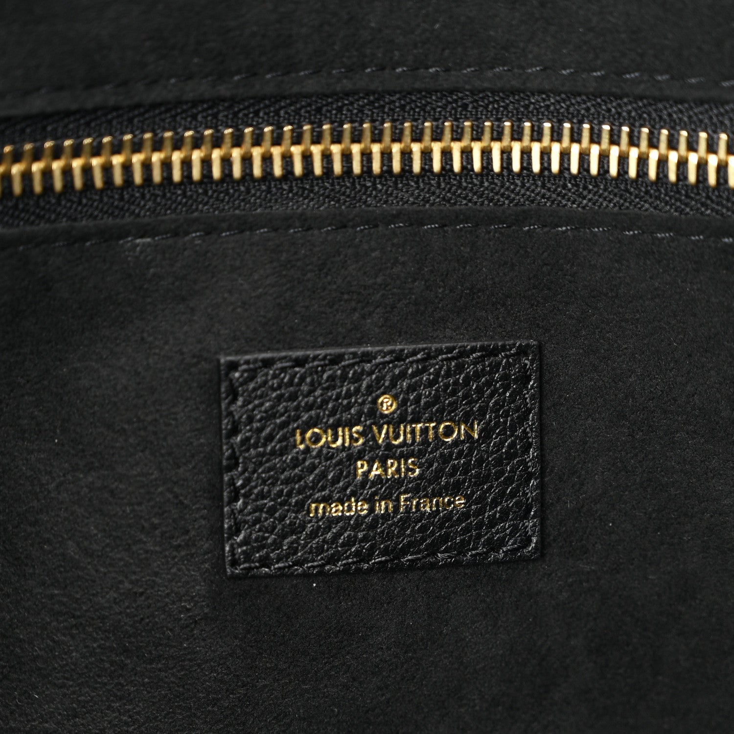 Louis Vuitton Empreinte Monogram Giant Neverfull MM Black Beige 7 of 10