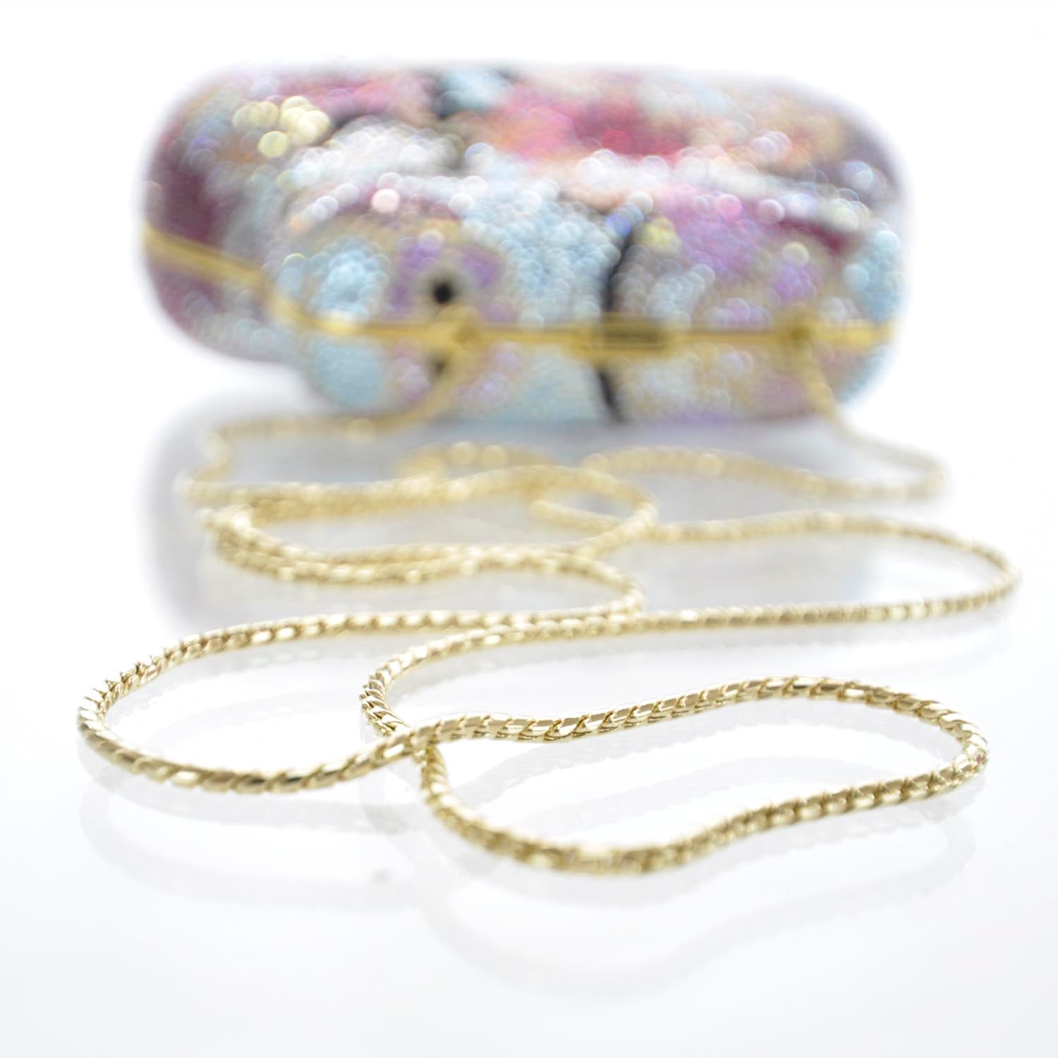 Judith Leiber Crystal Floral Minaudiere Clutch Multicolor 15 of 15