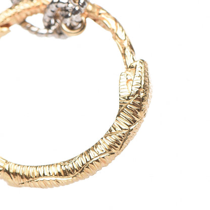 Gucci Sterling Silver 18K Yellow Gold Ouroboros Snake Ring Necklace 6 of 7