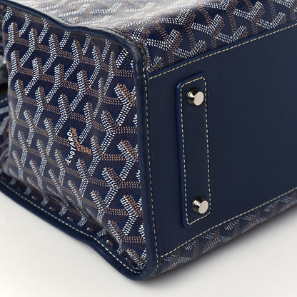 Goyard Goyardine Marquises Tote Navy 14 of 17