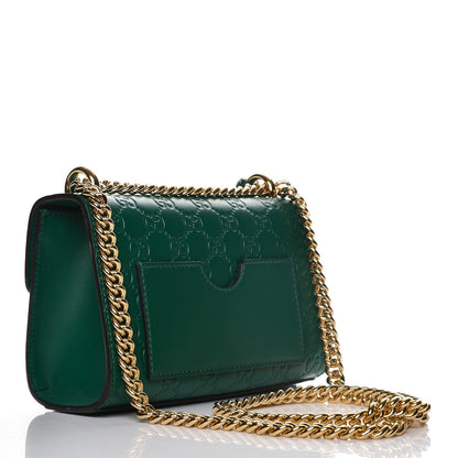 Gucci Guccissima Small Padlock Shoulder Bag Emerald 3 of 7