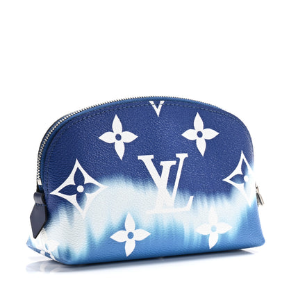Louis Vuitton Monogram Giant Escale Cosmetic Pouch Blue 3 of 8