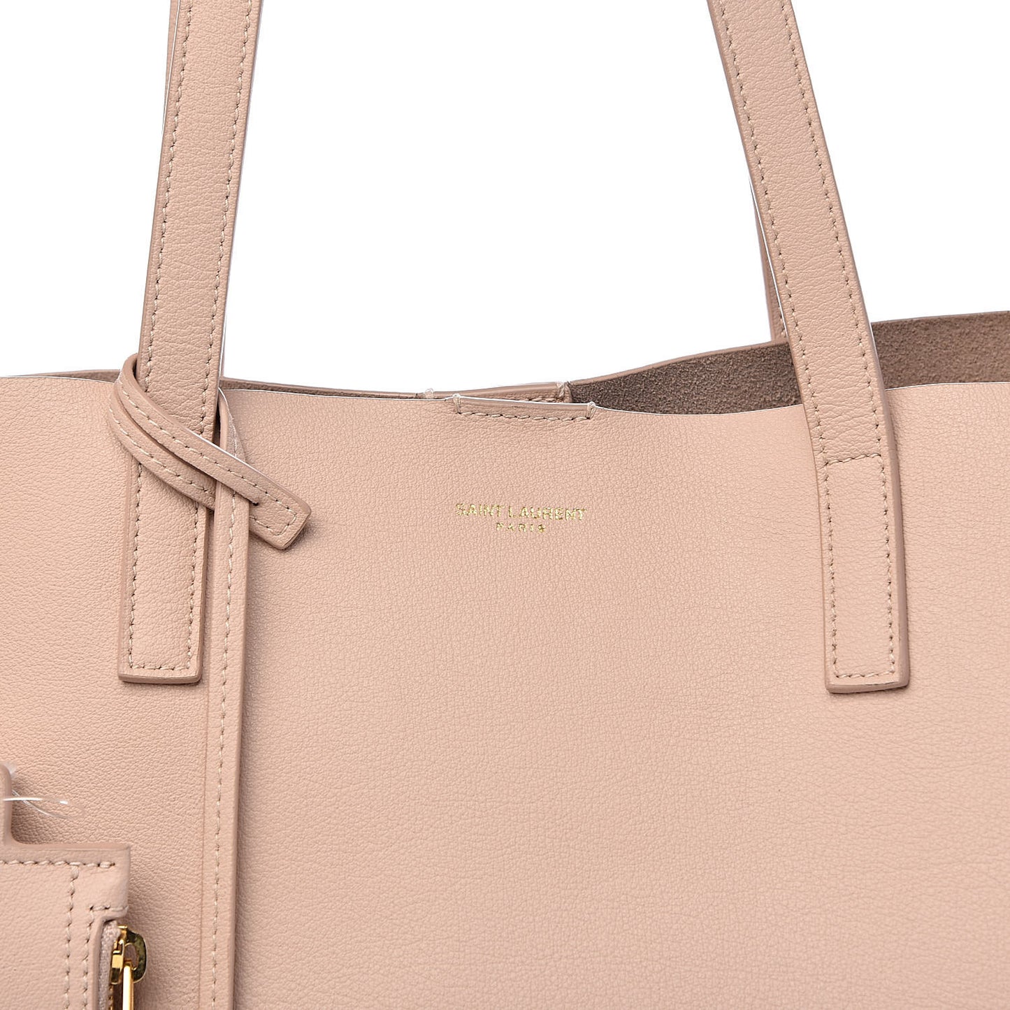 Calfskin Large Shopping Tote Pale Blush