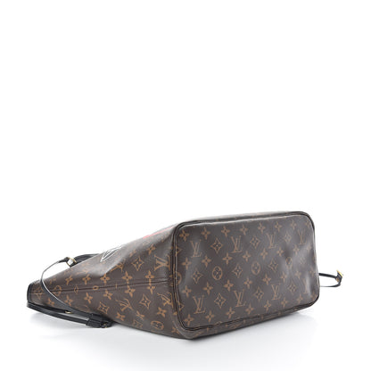 Louis Vuitton Monogram World Tour Neverfull MM 3 of 10