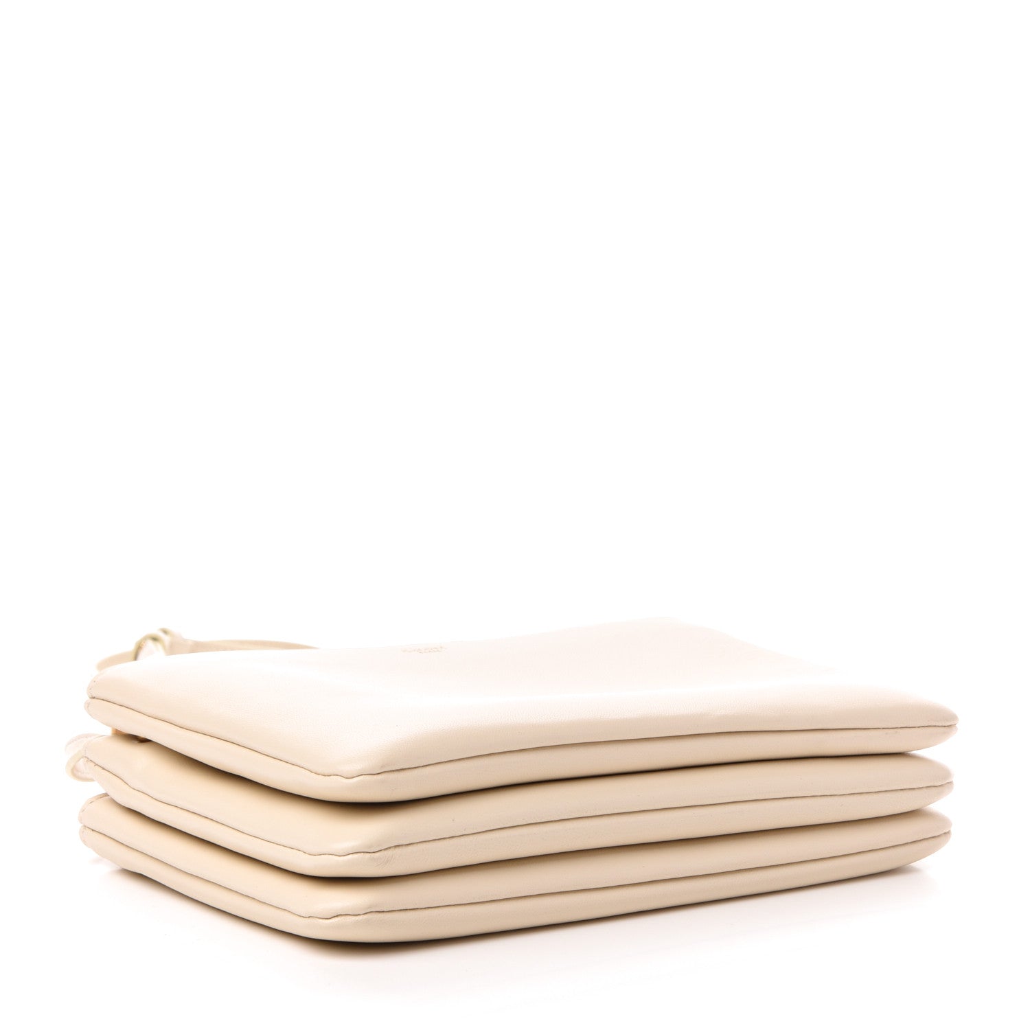 Celine Lambskin Small Trio Crossbody Bag White 4 of 10