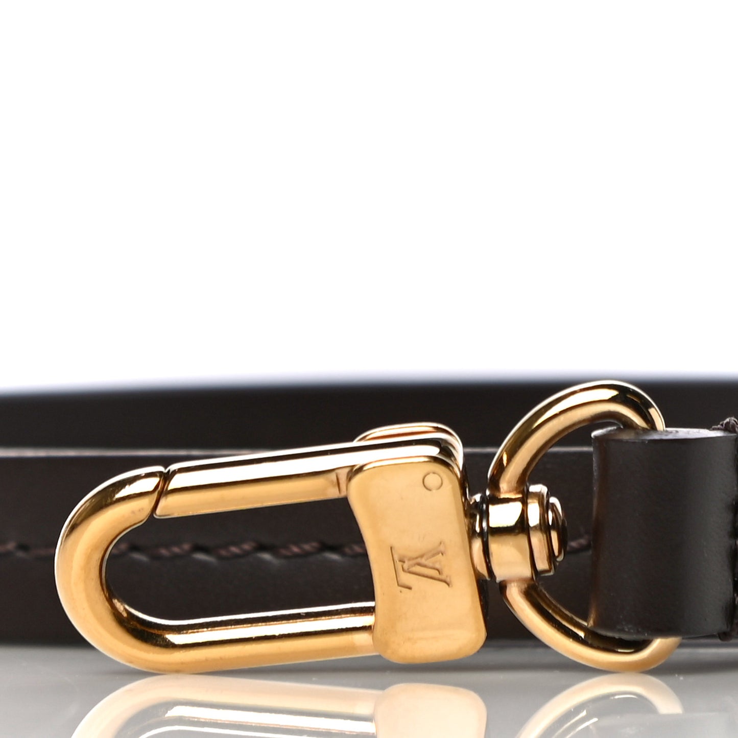 Calfskin Pochette Accessories Strap Brown