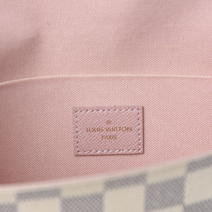 Louis Vuitton Damier Azur Pochette Felicie Chain Wallet Rose Ballerine 9 of 13