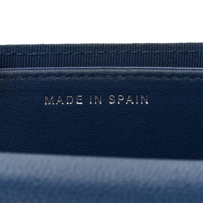 Chanel Caviar Quilted Flap Card Holder Wallet Navy 7 of 12