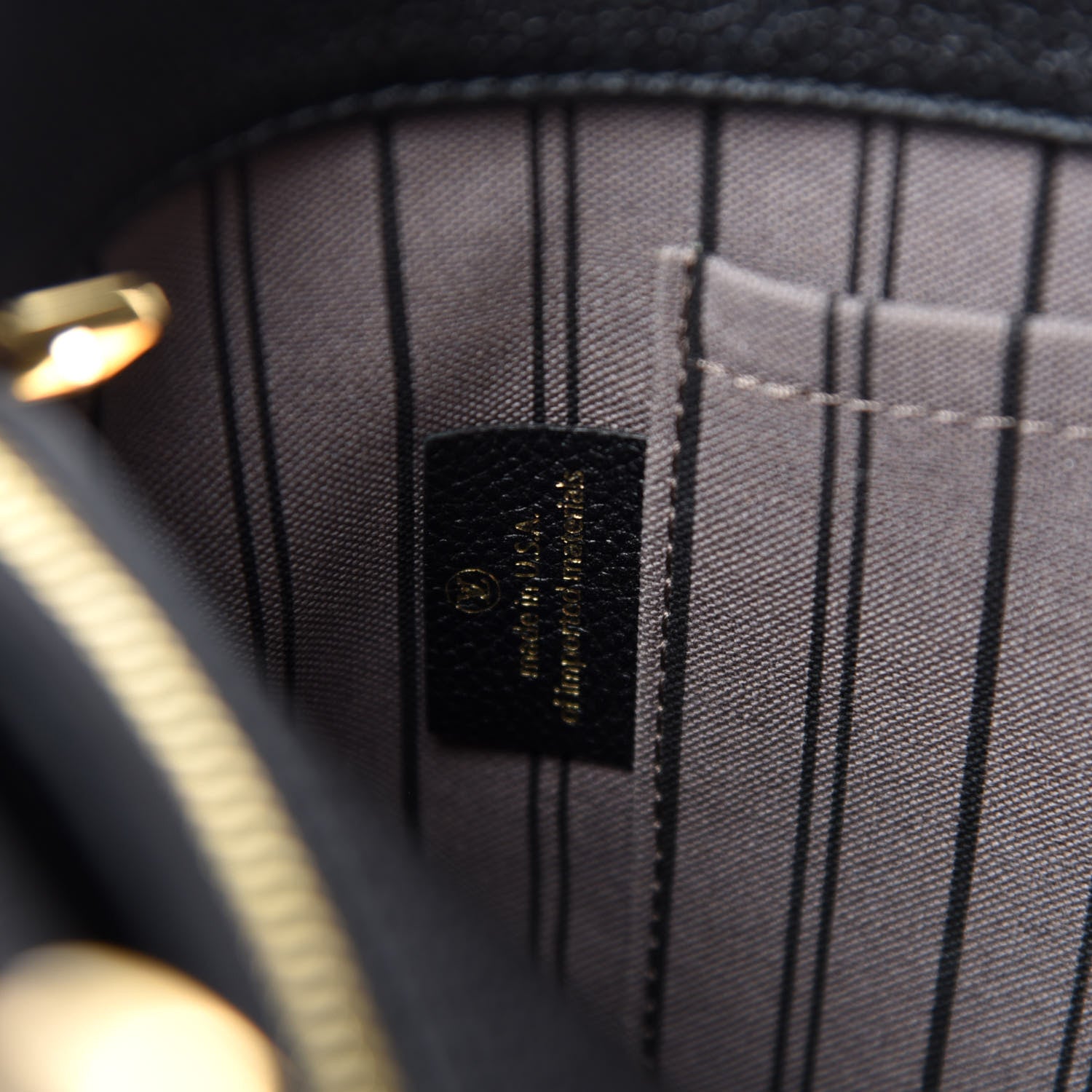 Louis Vuitton Empreinte Montaigne GM Black 9 of 11